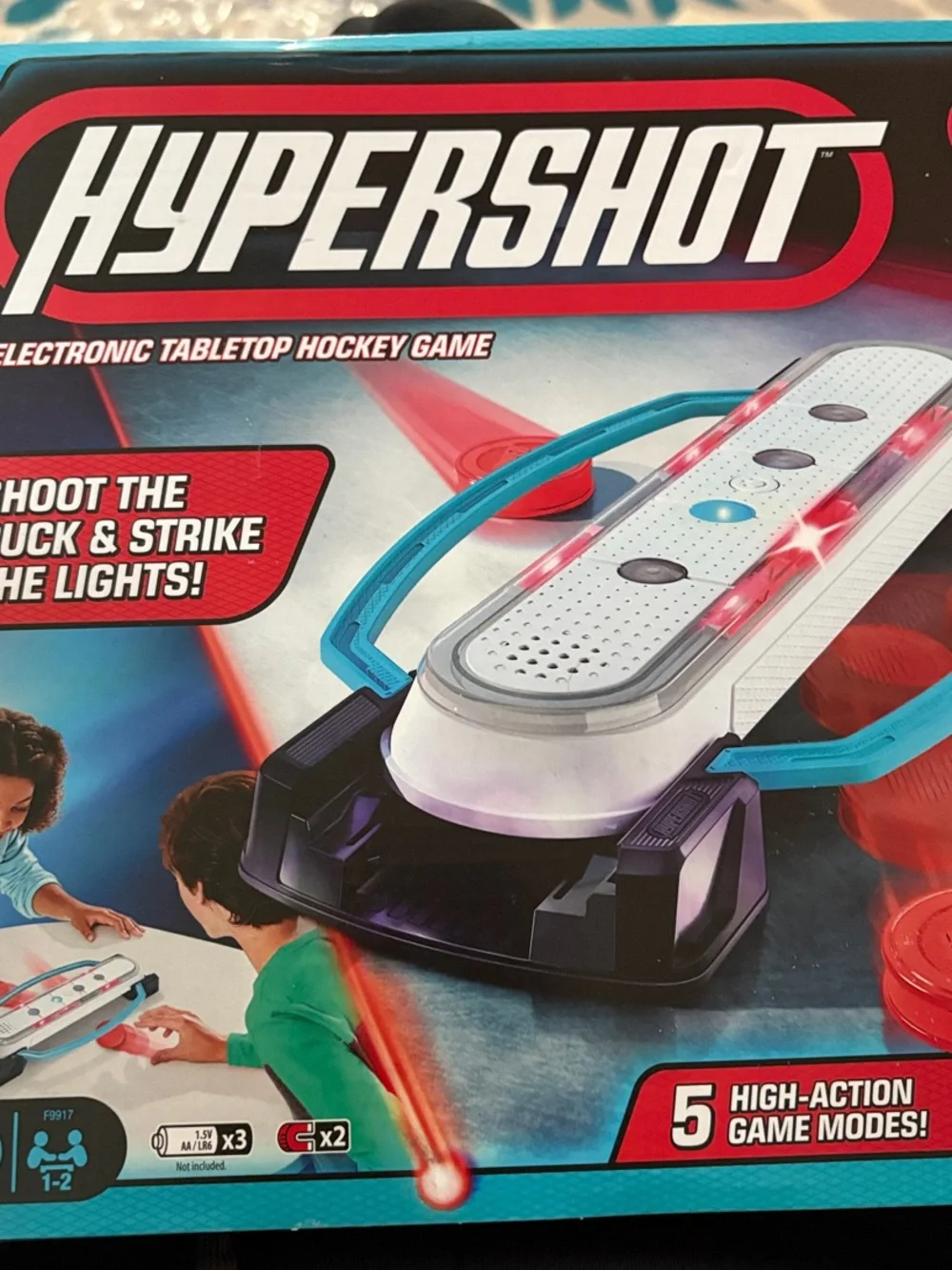 Hasbro Hypershot Electronic Tabletop Hockey Game - Blue/Red/White